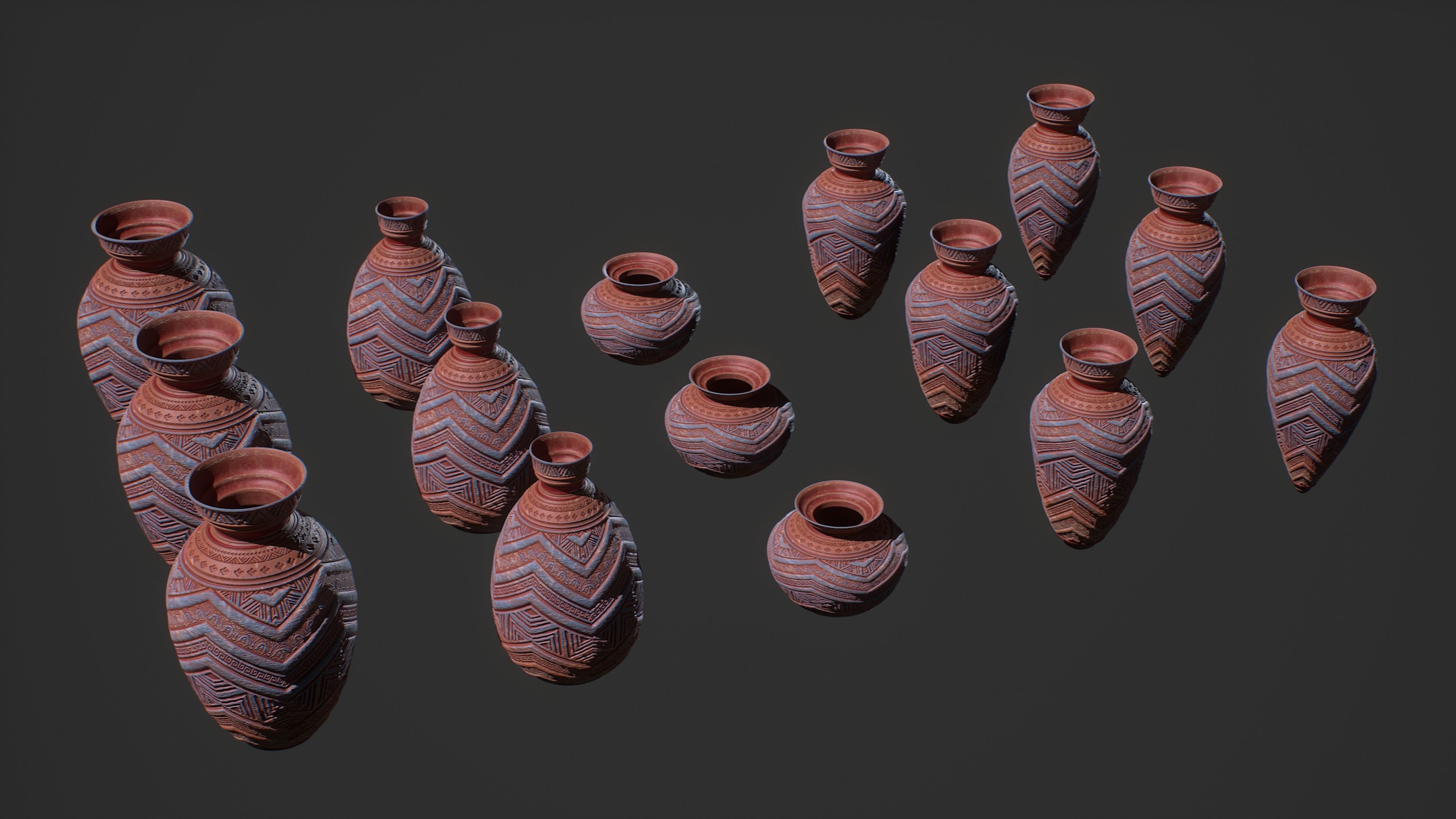 Ancient Egypt Antiquities Low-poly 3D model_9