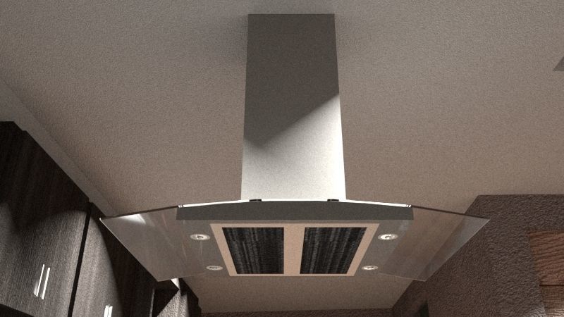 island range hood 3D model_1