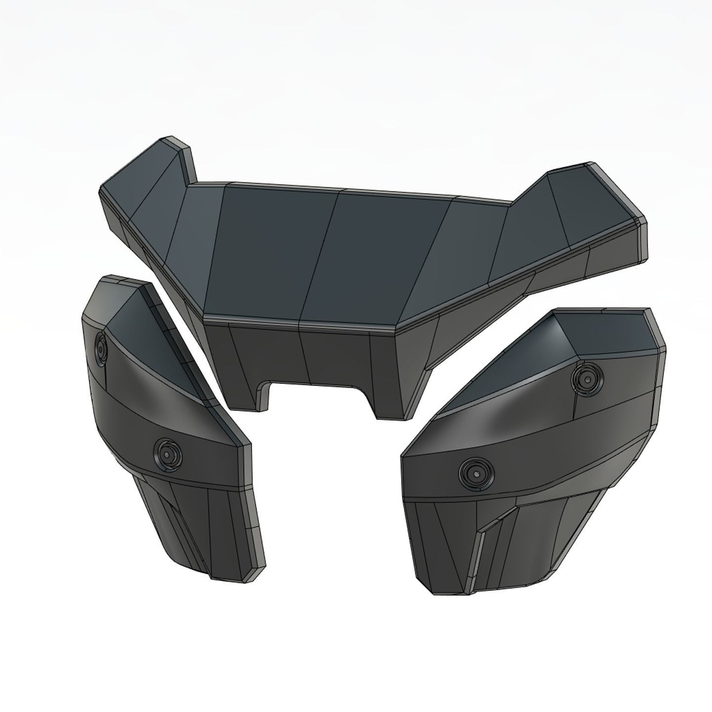 Rakshasa Banished Heartplate Chest Attachment 3D print model_1