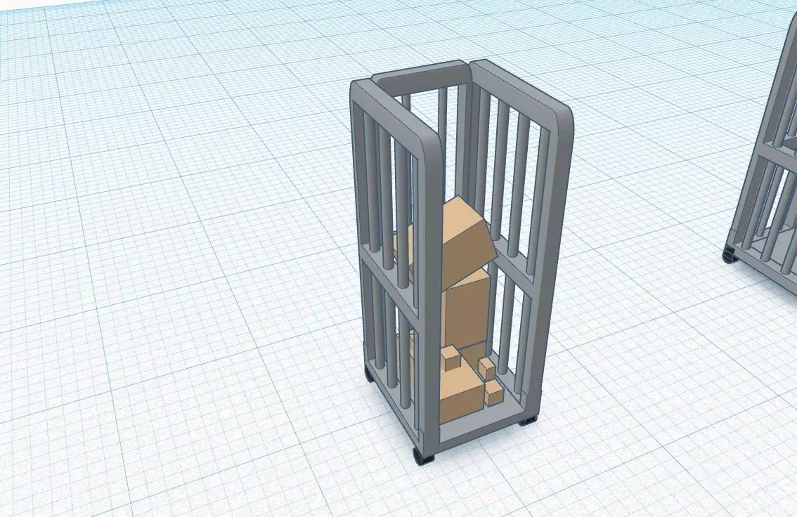 Roll Containers Scale H0 1-87 3D print model