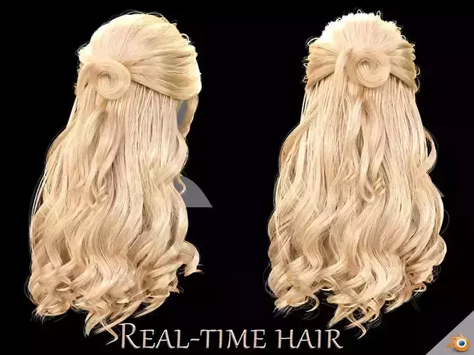 Real-Time hair -Blend Files