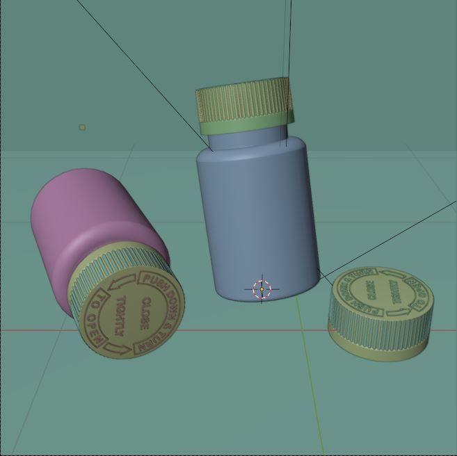 3d Model Bottle Suplement 3D model_2