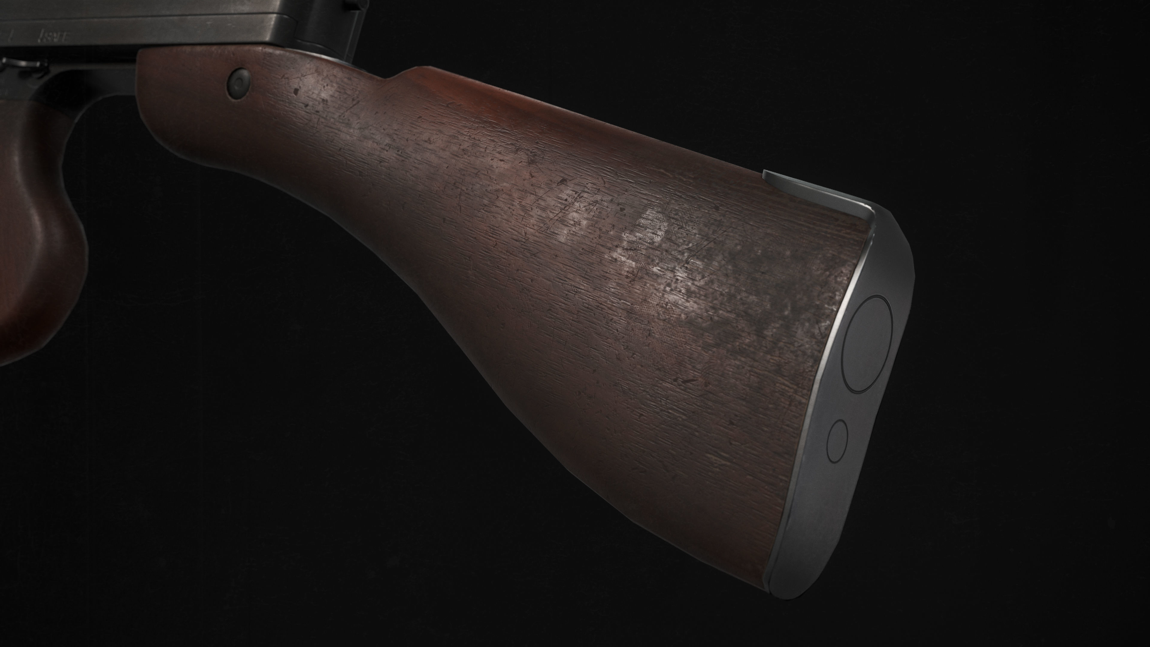 M1 Thompson Low-poly 3D model_5