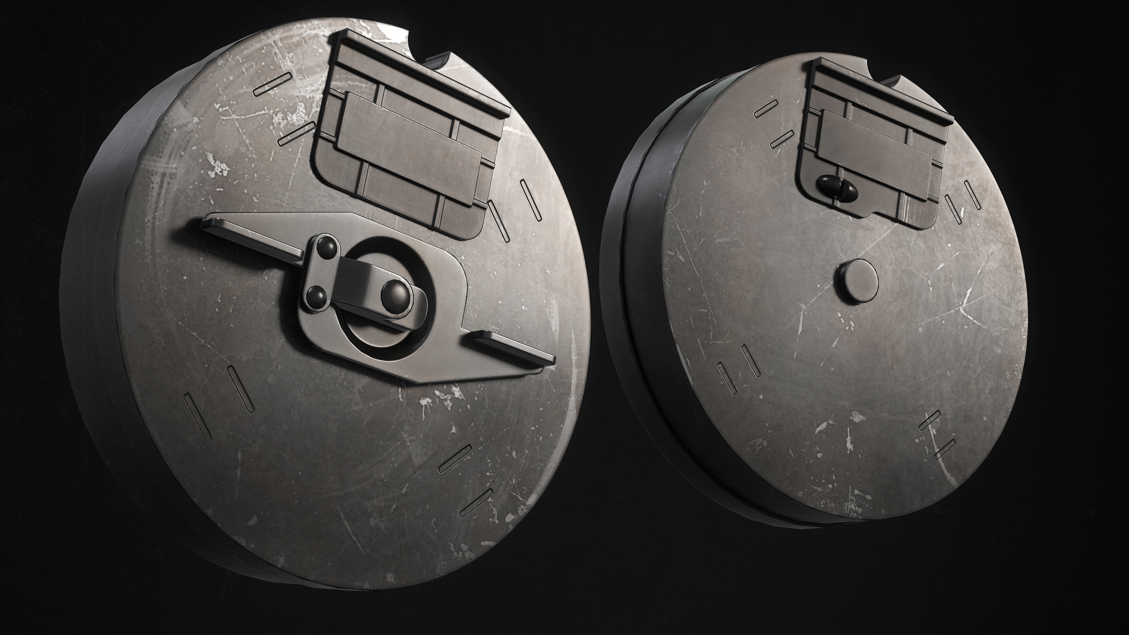 M1 Thompson Low-poly 3D model_6