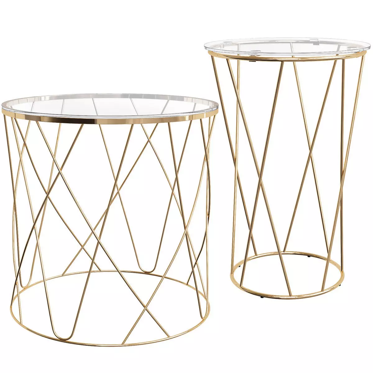 Coffee Table Halmar Selena and Coffee Table Sedia Allure 3D model