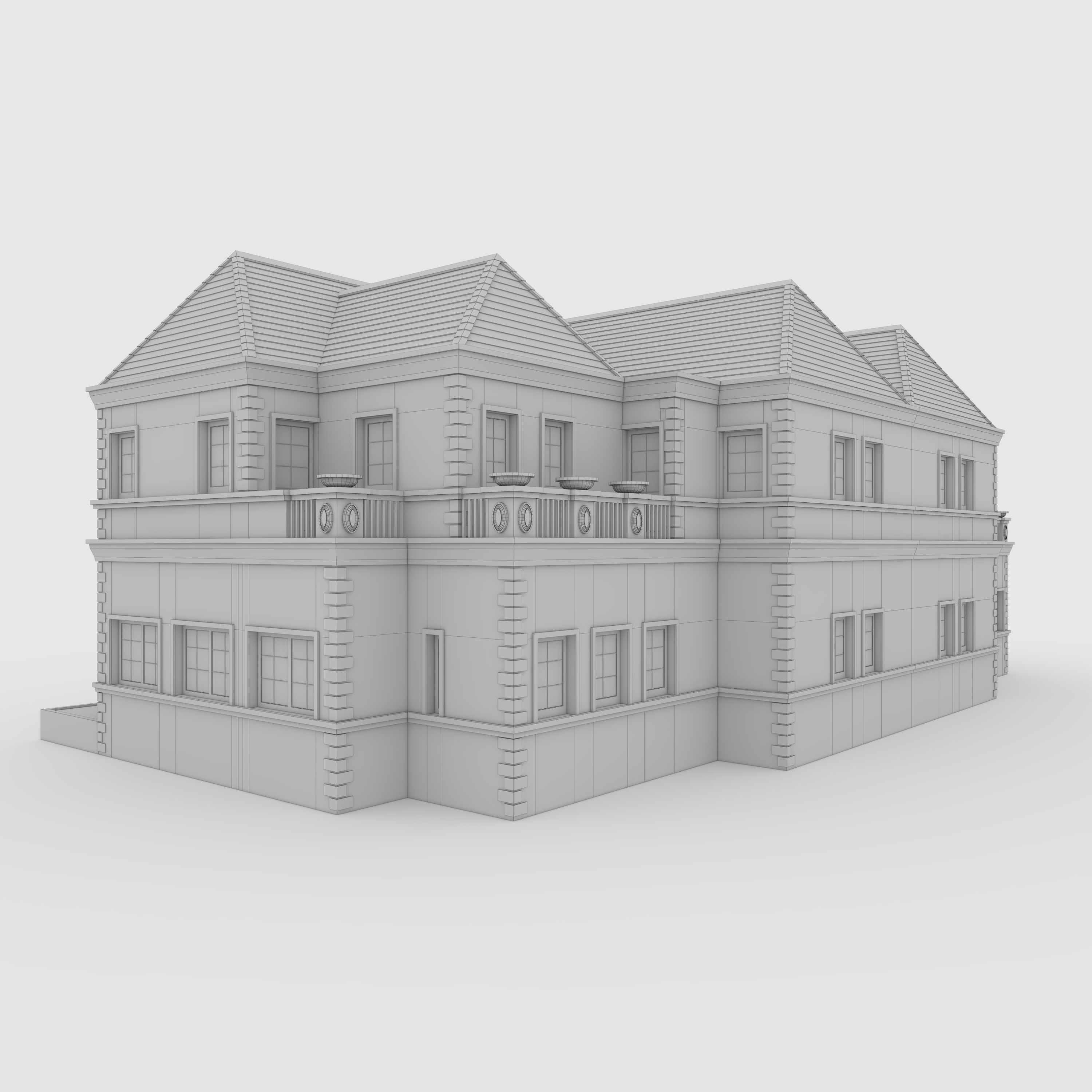 Villa 2 house 3D model_7