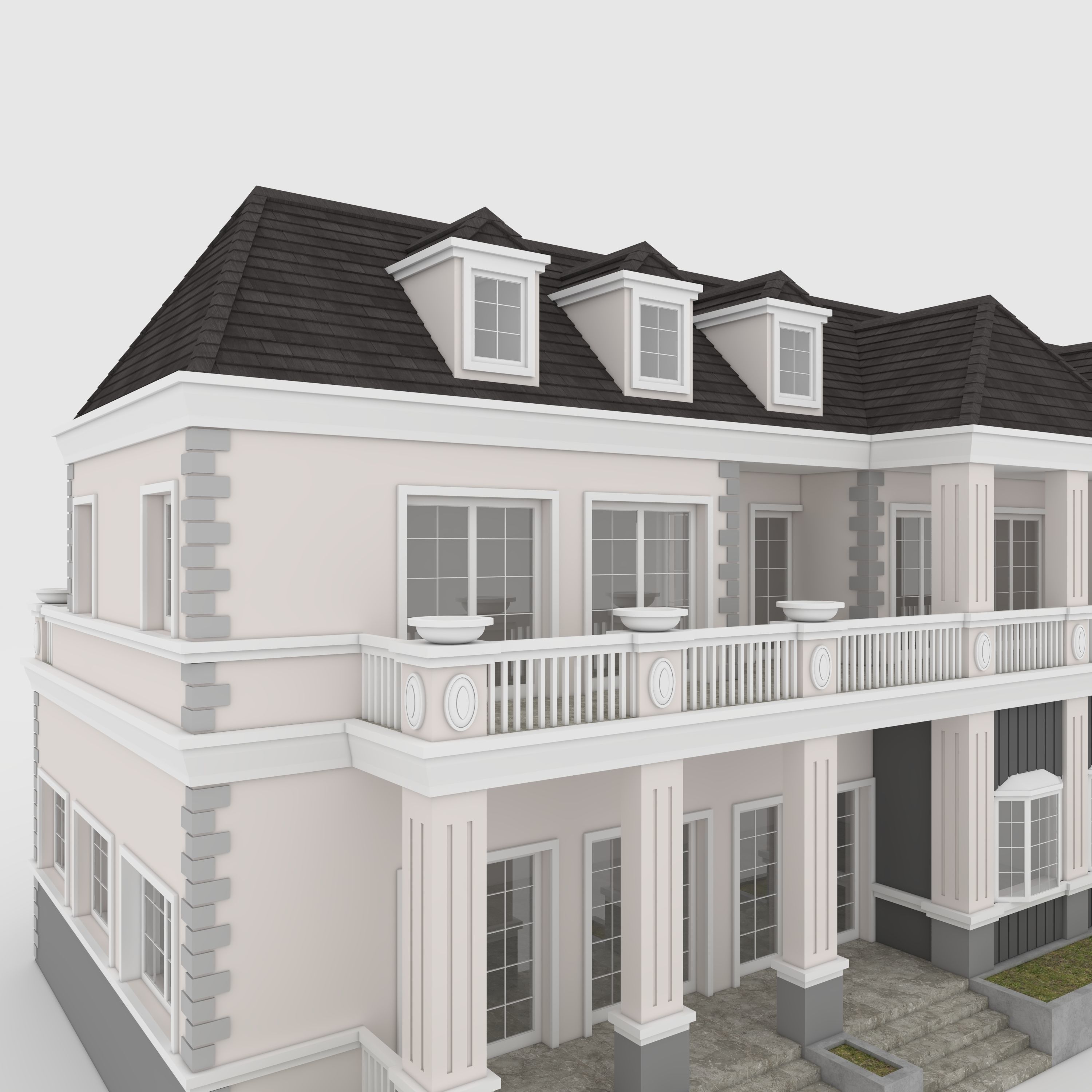 Villa 2 house 3D model_16