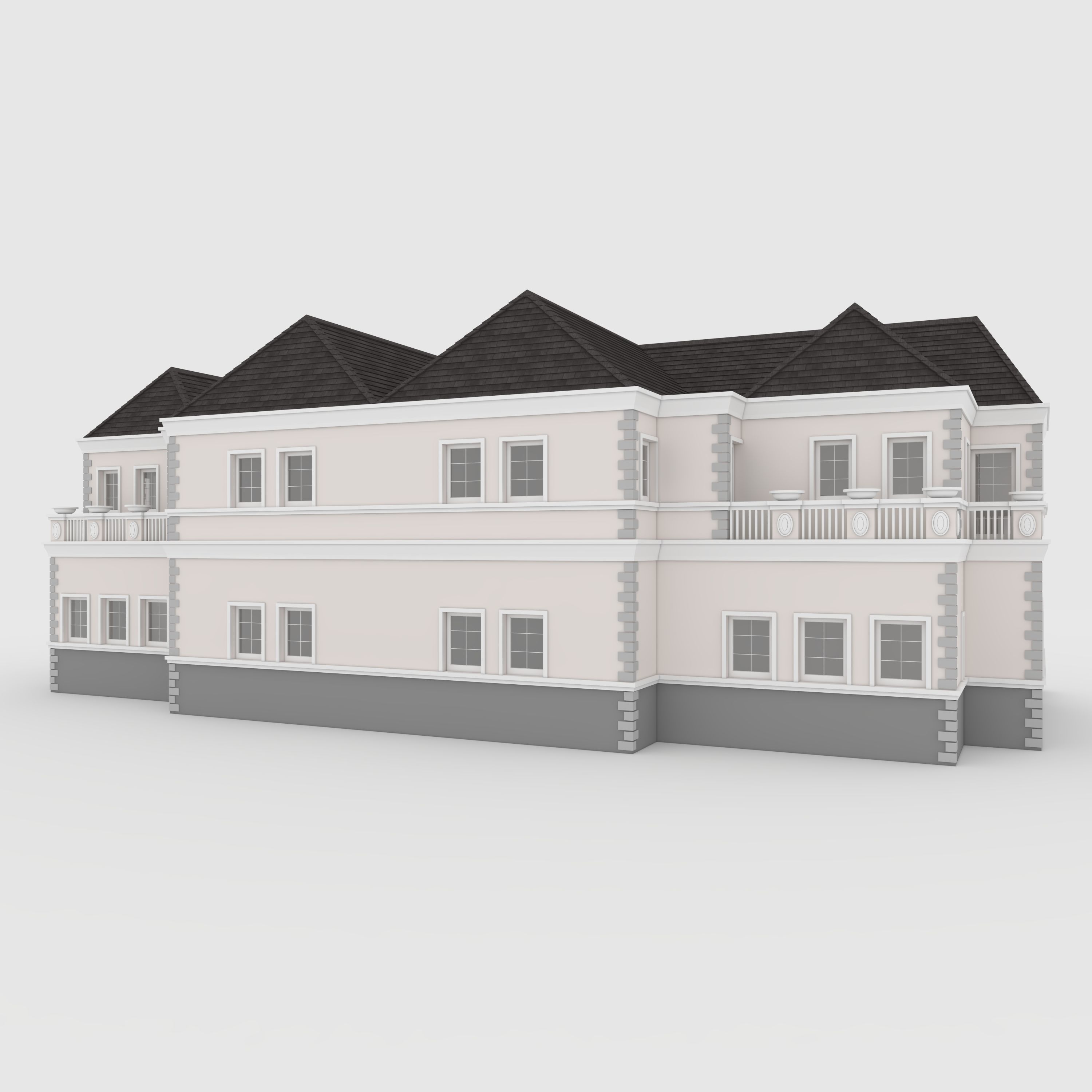 Villa 2 house 3D model_12