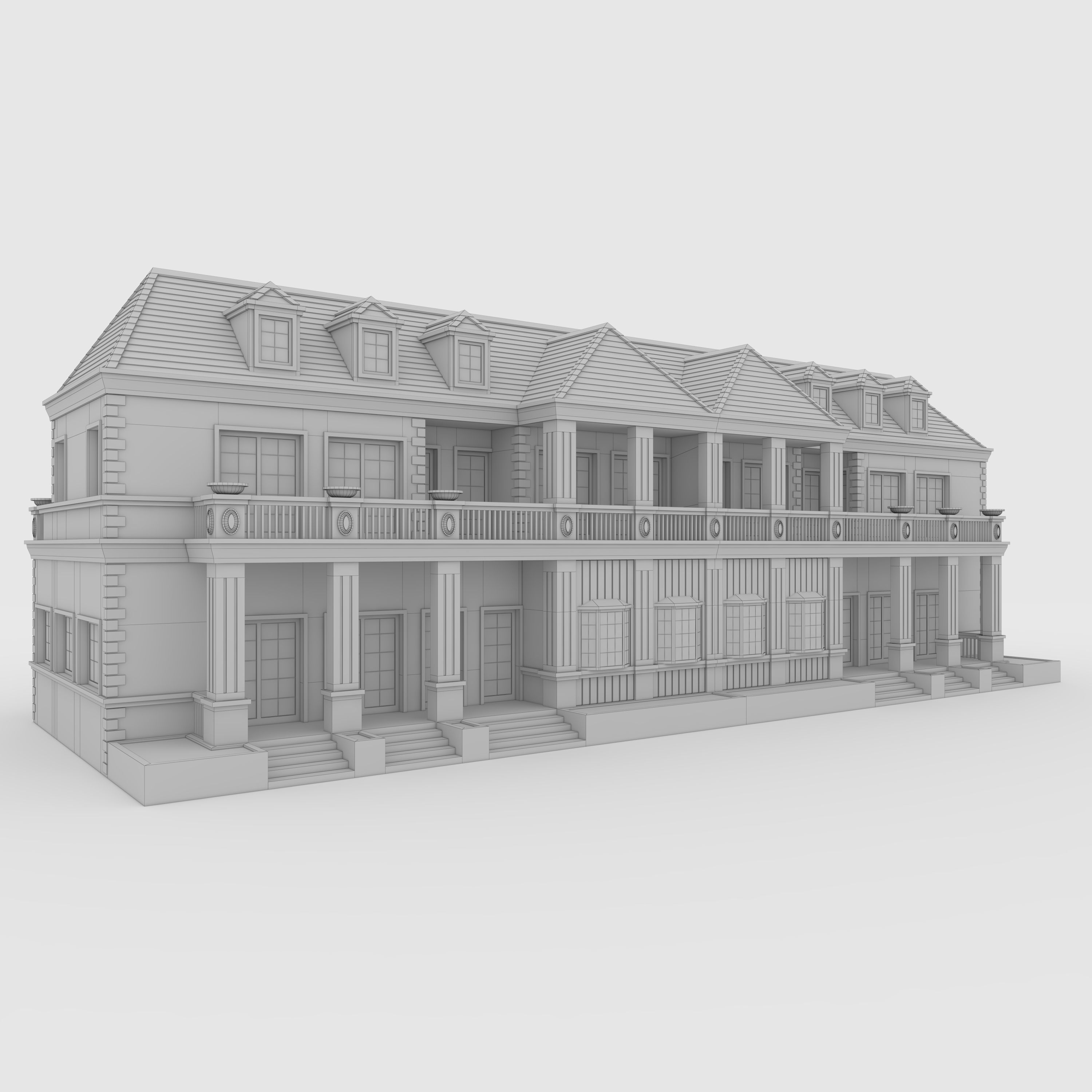 Villa 2 house 3D model_1
