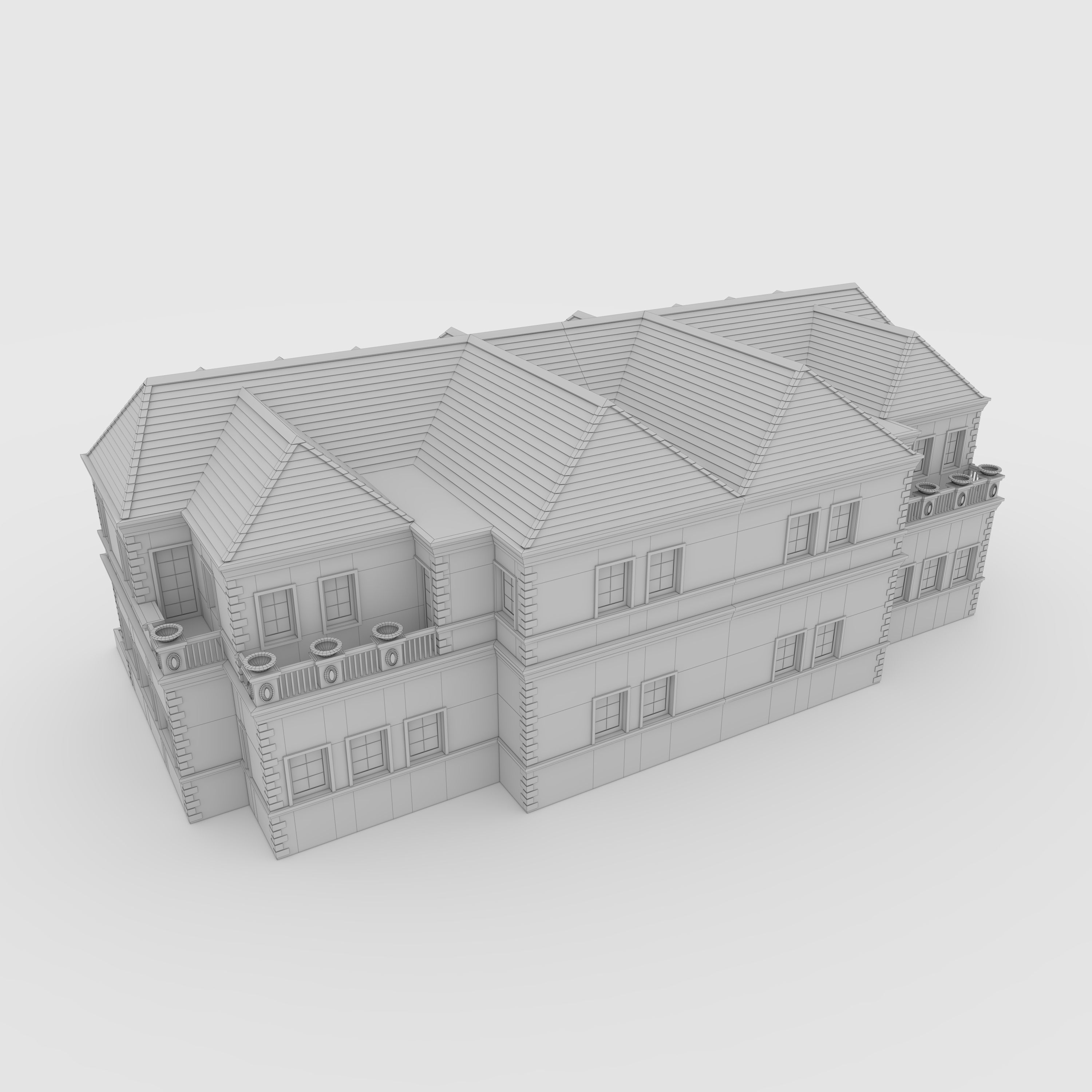 Villa 2 house 3D model_35