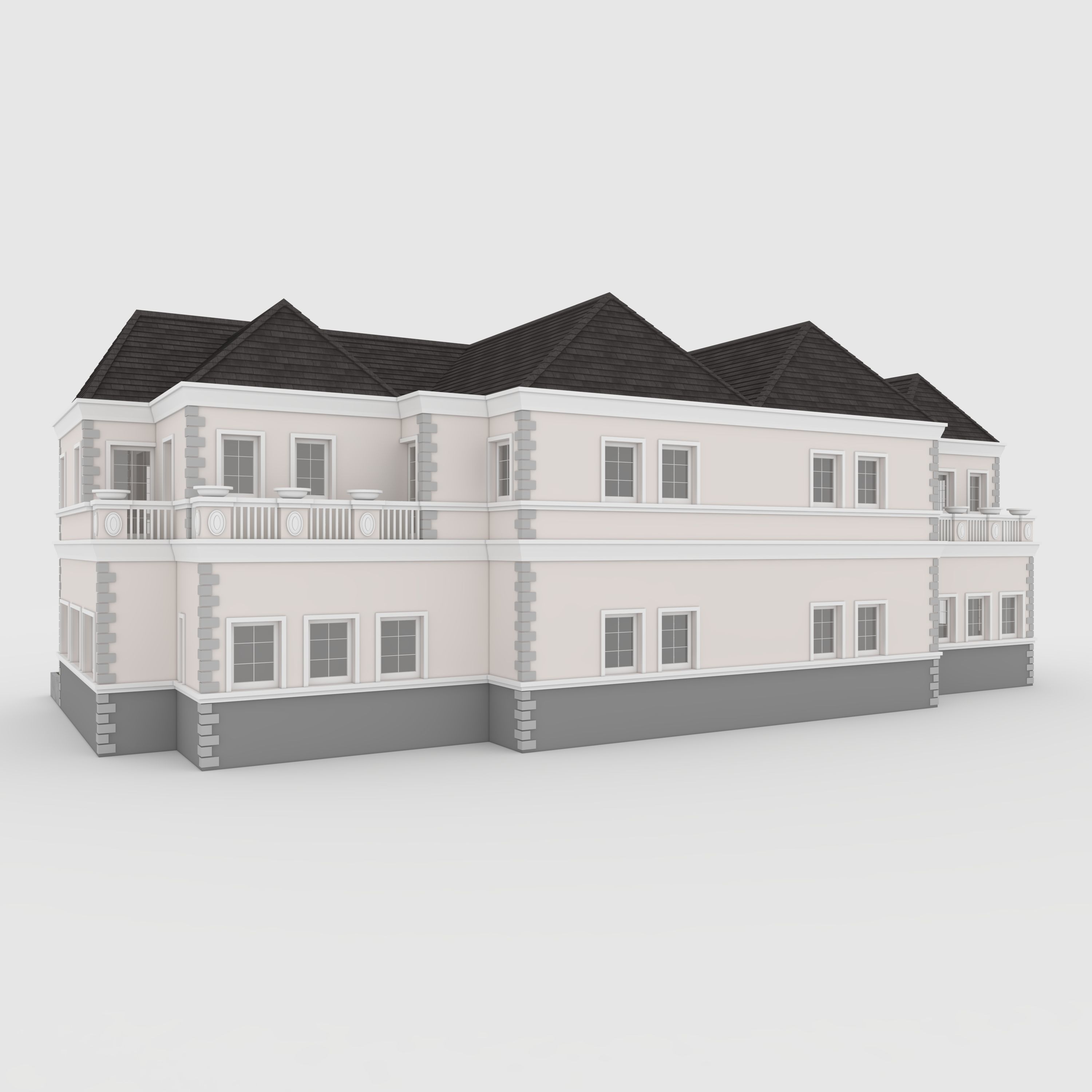 Villa 2 house 3D model_8