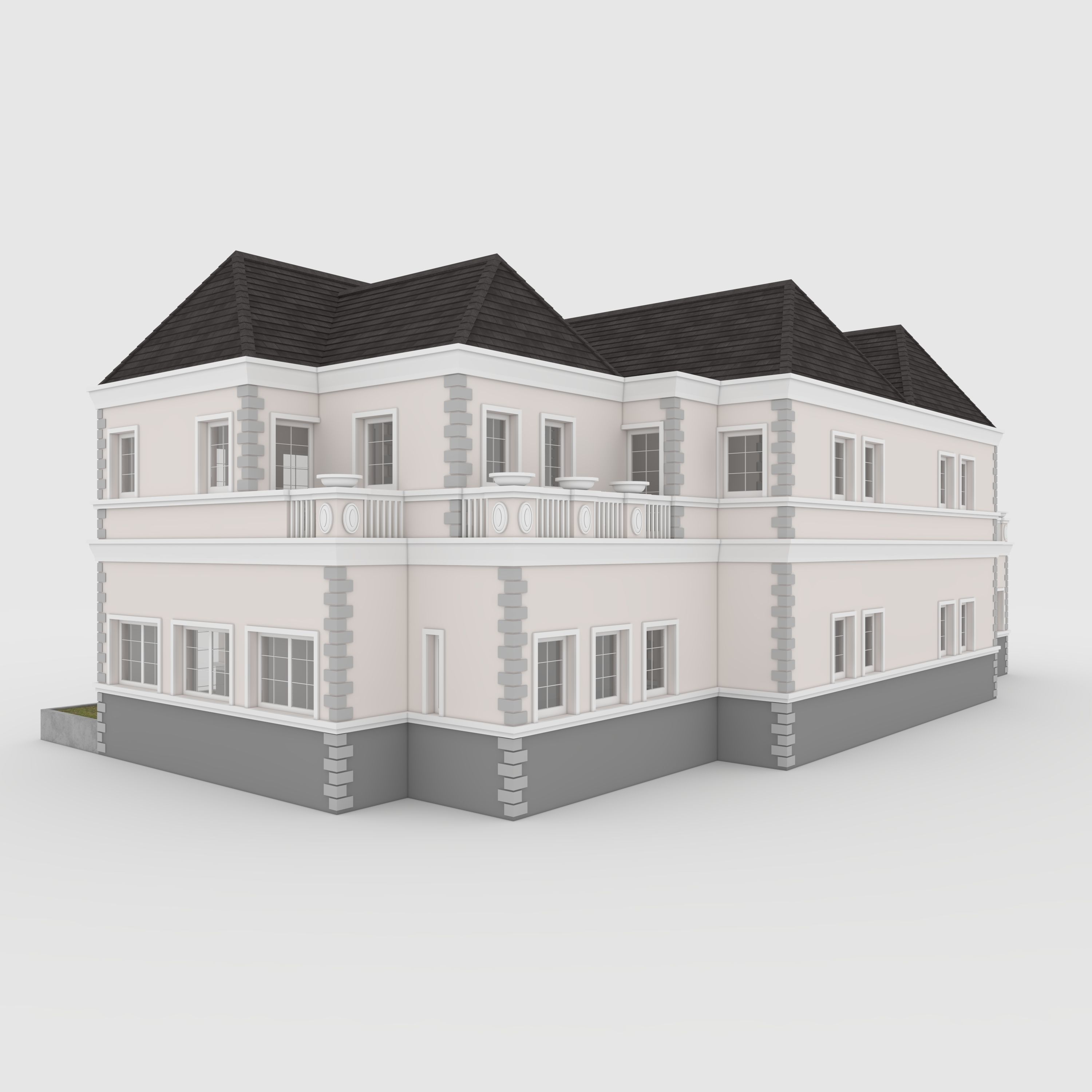 Villa 2 house 3D model_6