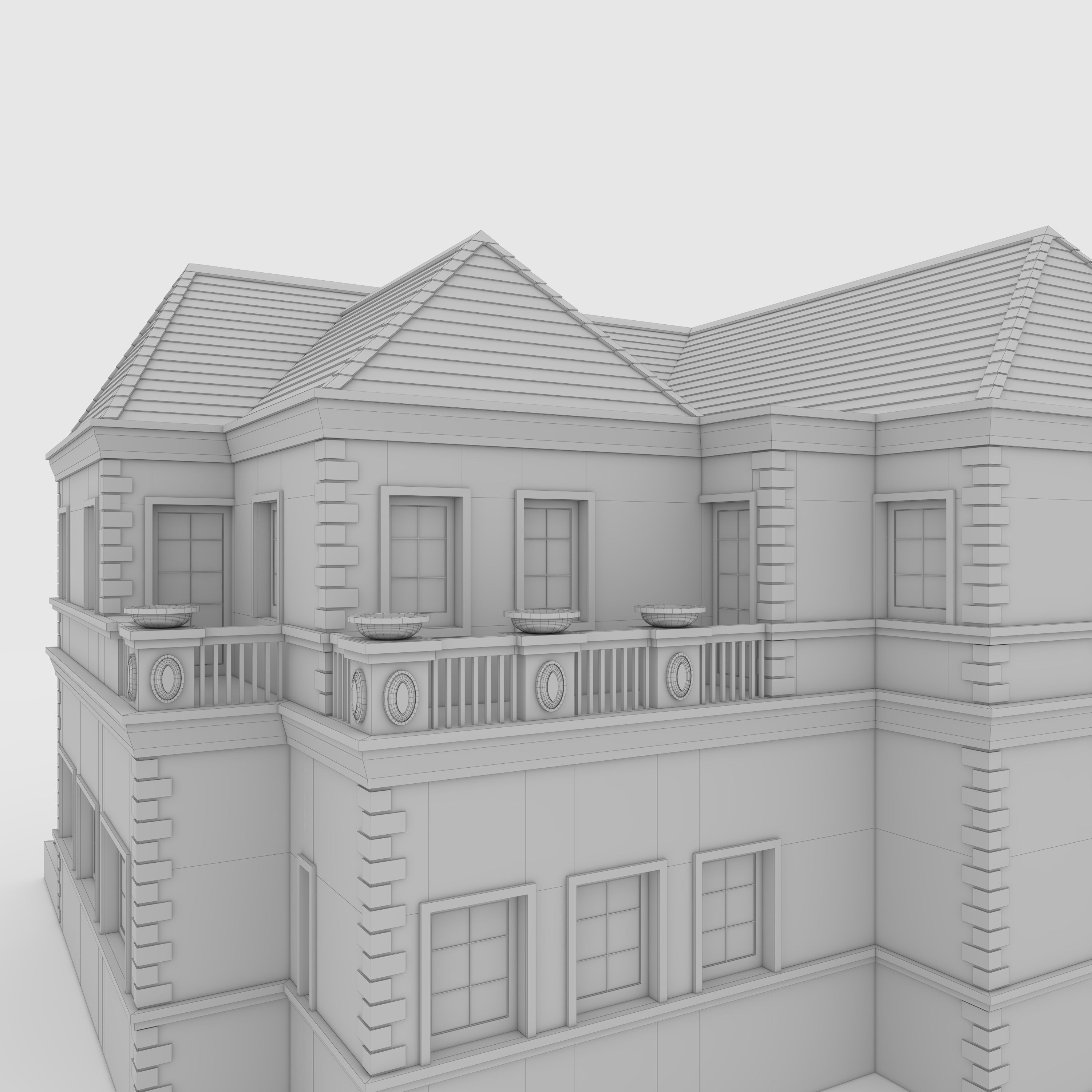 Villa 2 house 3D model_23