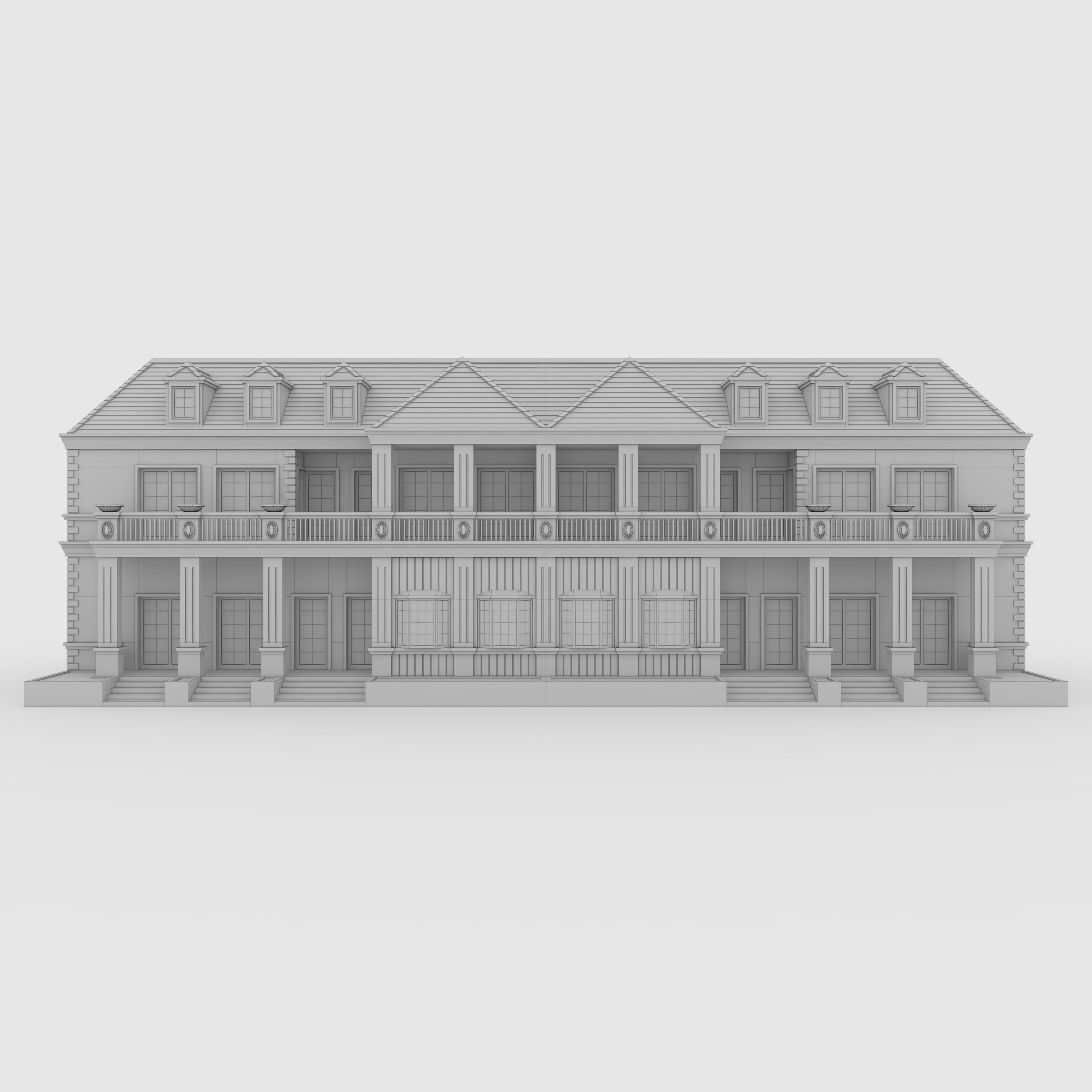 Villa 2 house 3D model_3