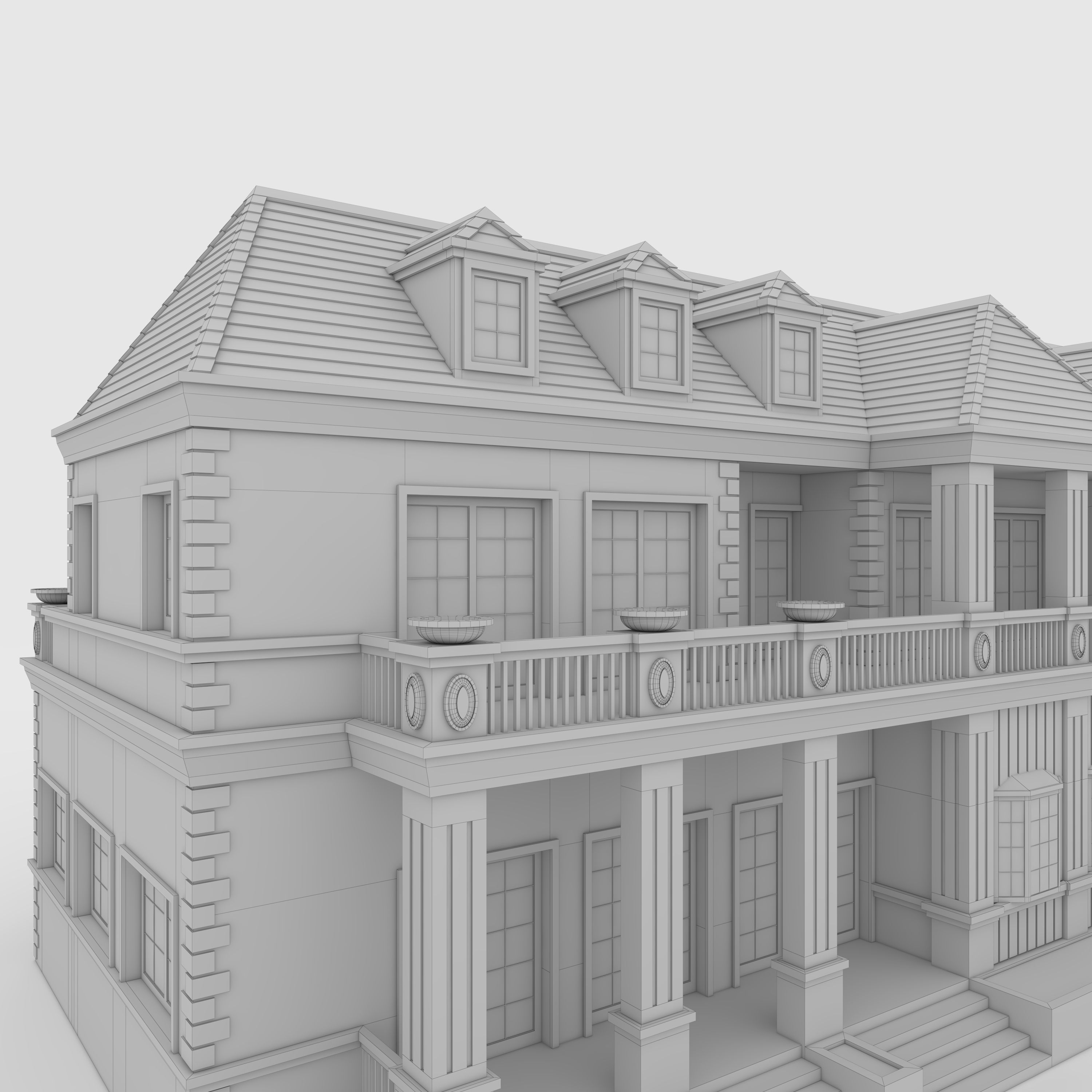 Villa 2 house 3D model_17