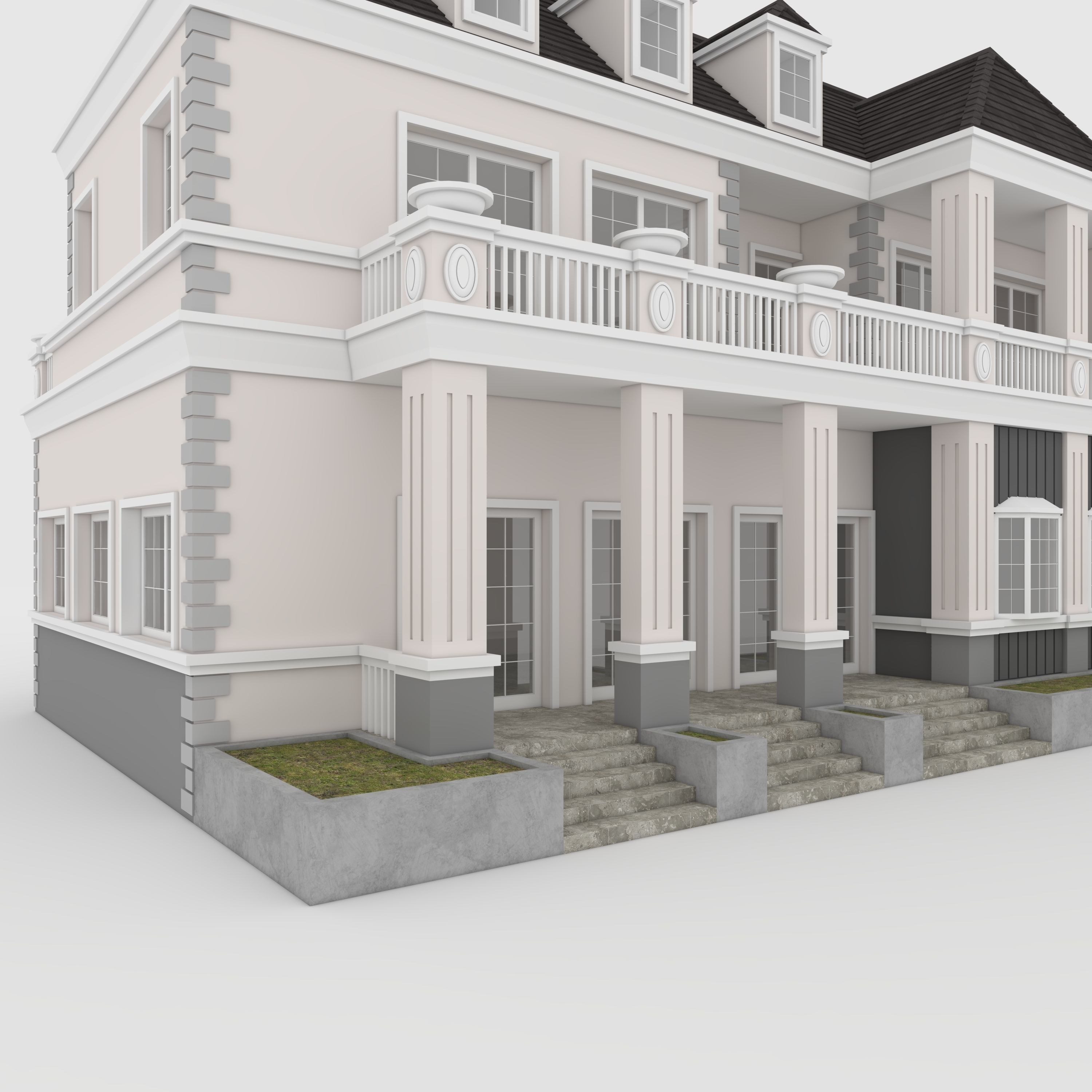 Villa 2 house 3D model_14