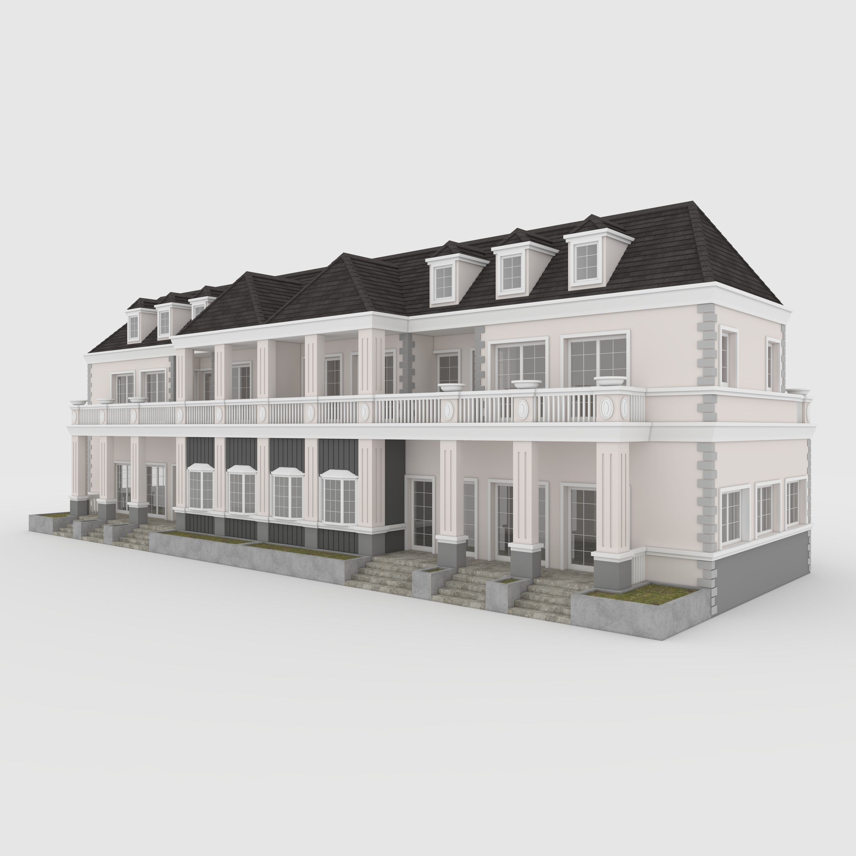 Villa 2 house 3D model_4