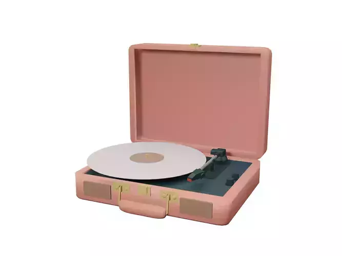 minimal turn table  Low-poly 3D model