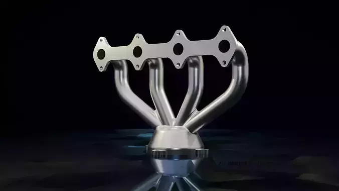 Exhaust Manifold- High-Quality 3D Model