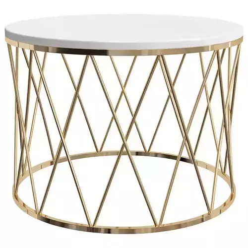 Coffee Table White Marble 