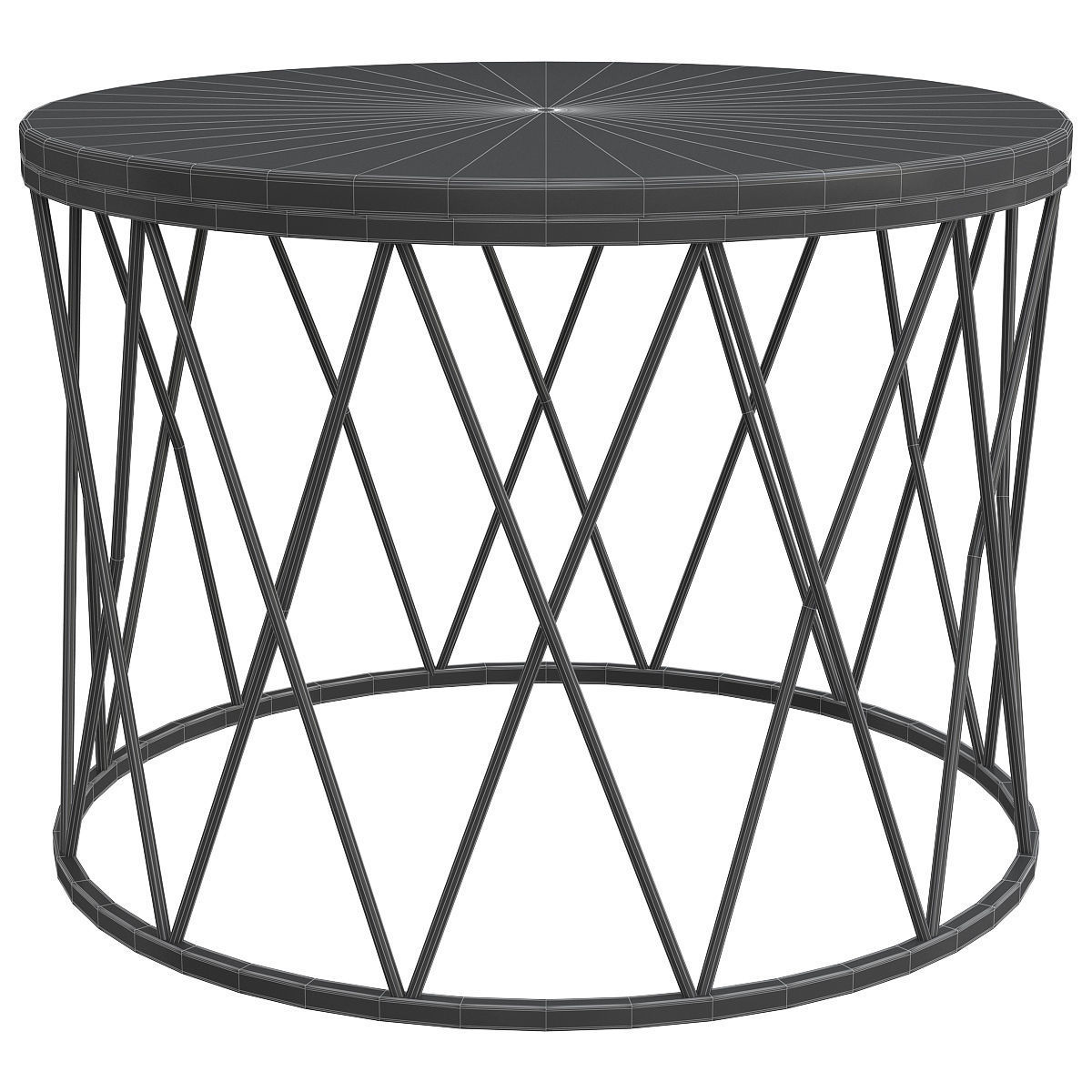 Coffee Table White Marble  3D model_1