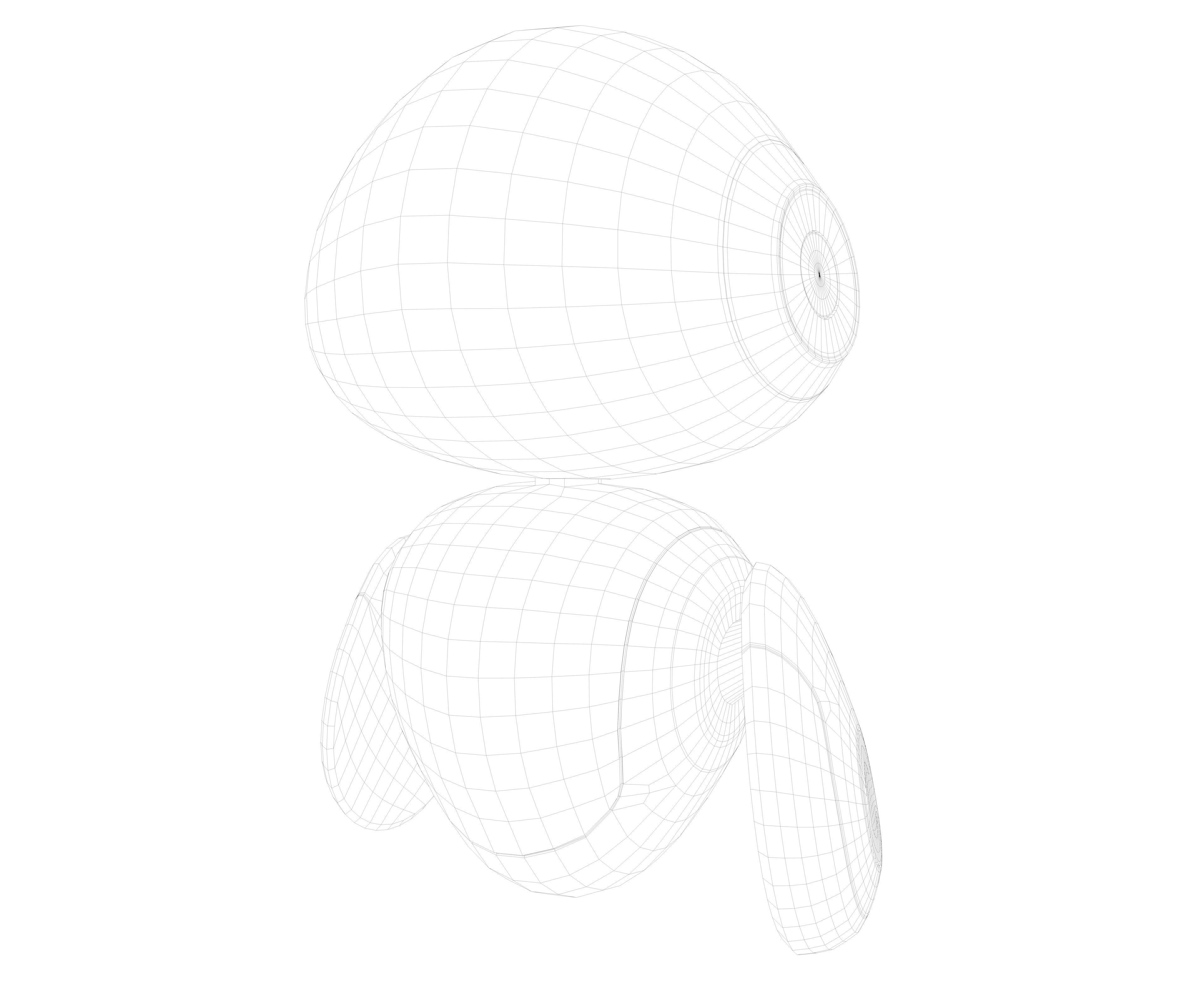 Cartoon Baby Robot 3D model_6