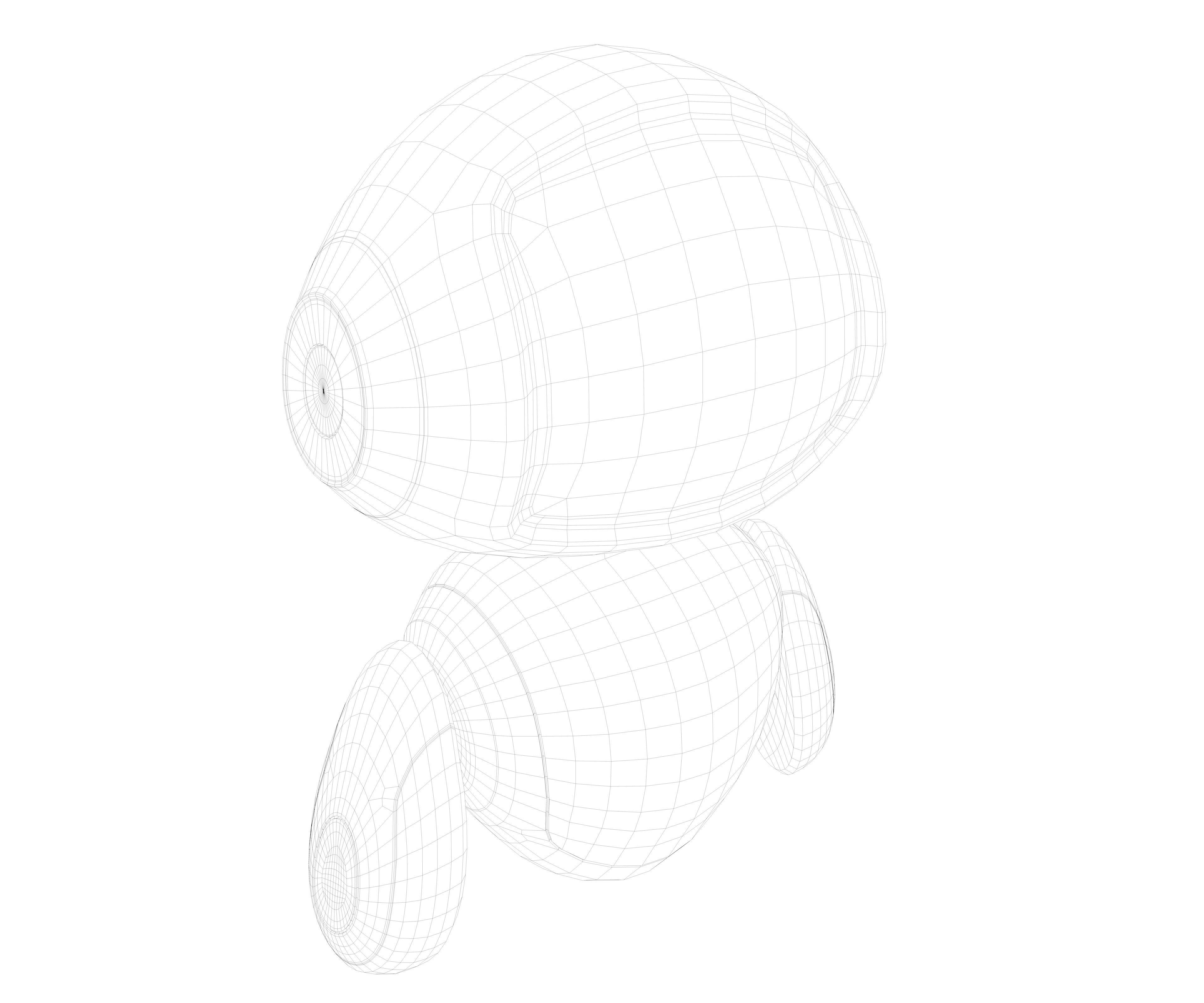 Cartoon Baby Robot 3D model_5