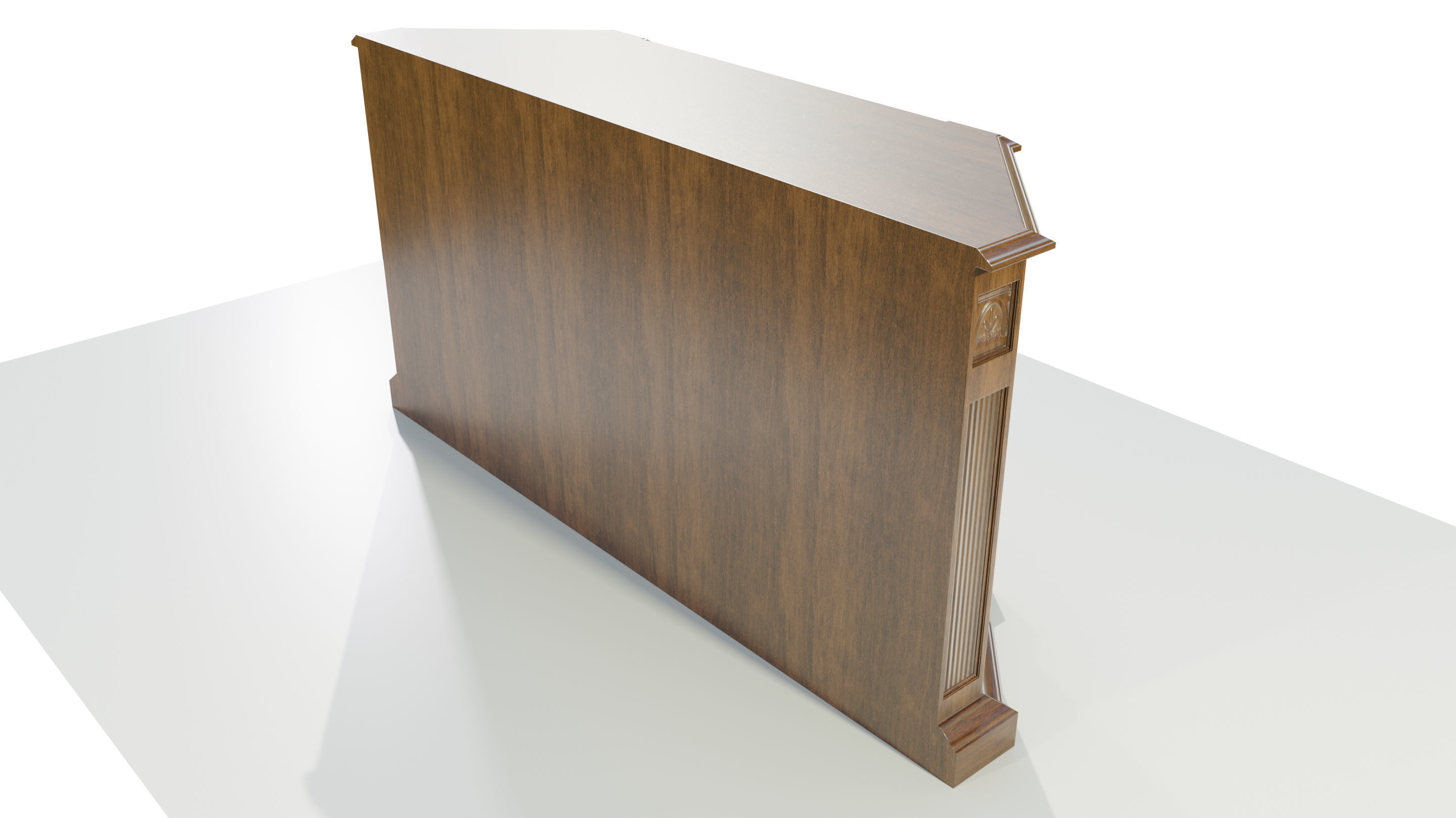 Classic Low Cabinet 3D model_6