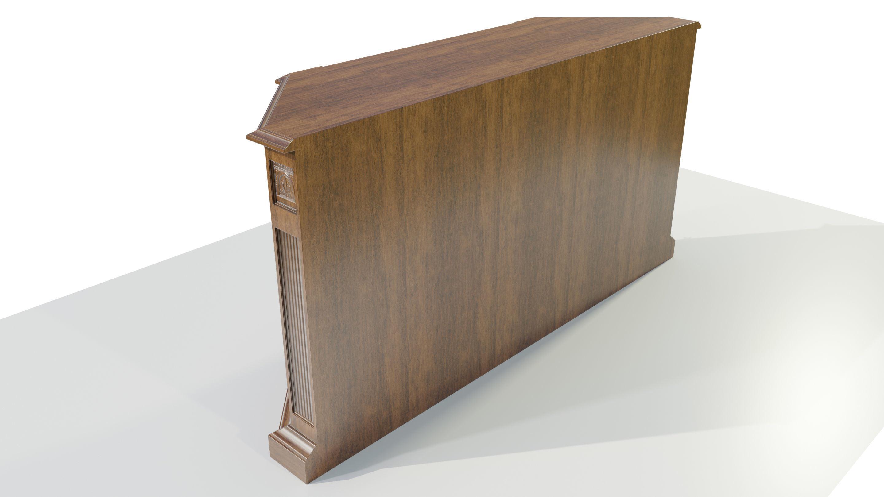 Classic Low Cabinet 3D model_5