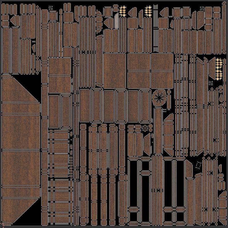 Classic Low Cabinet 3D model_11