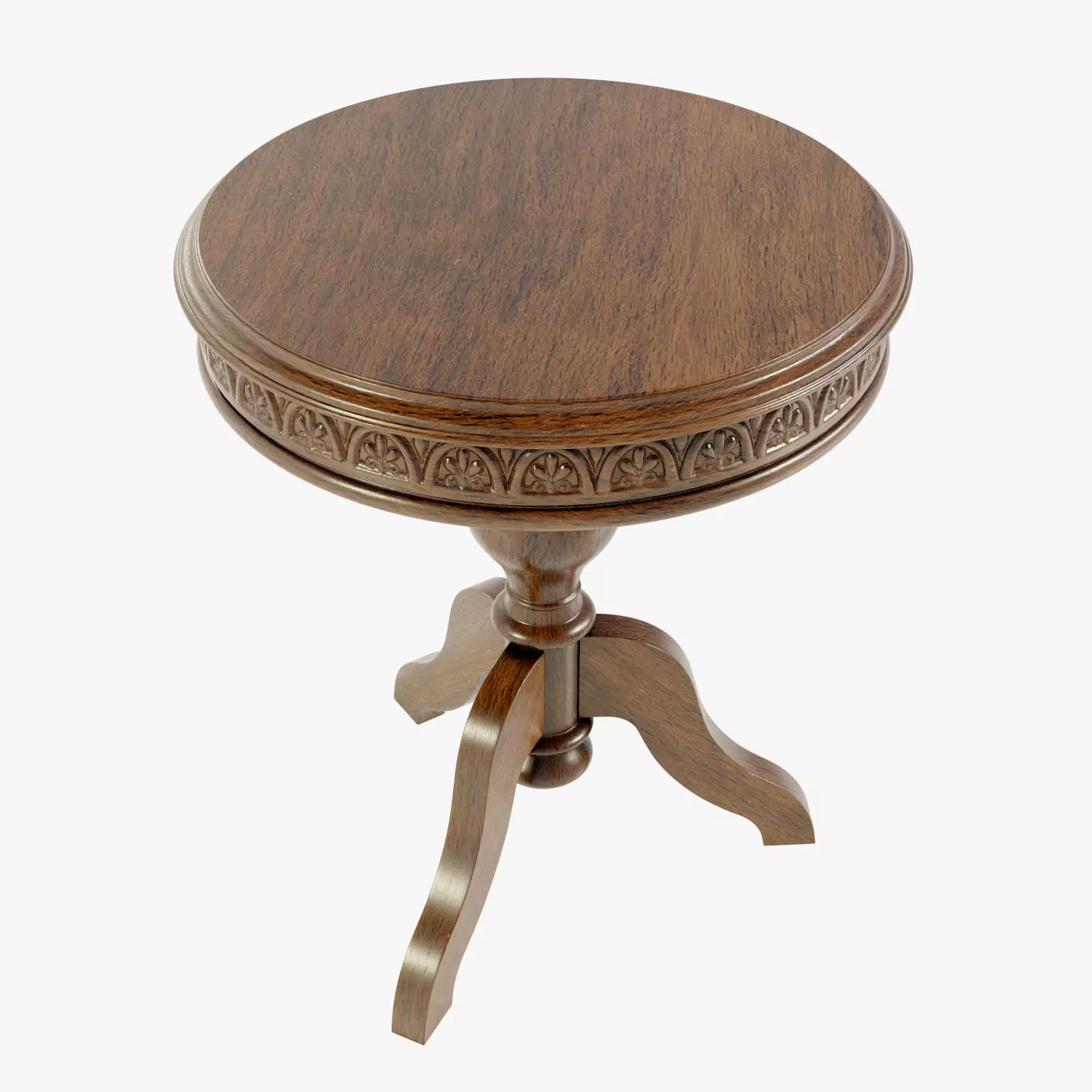 Classic Side Table 3D model_0