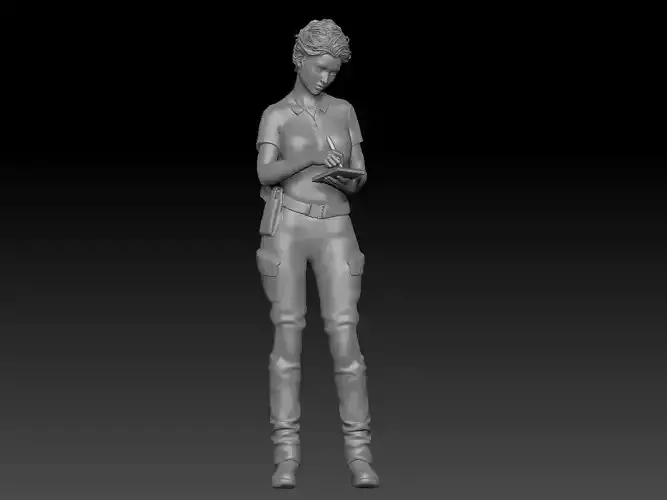 GUARDIA CIVIL WOMAN POLICE 4 3D print model