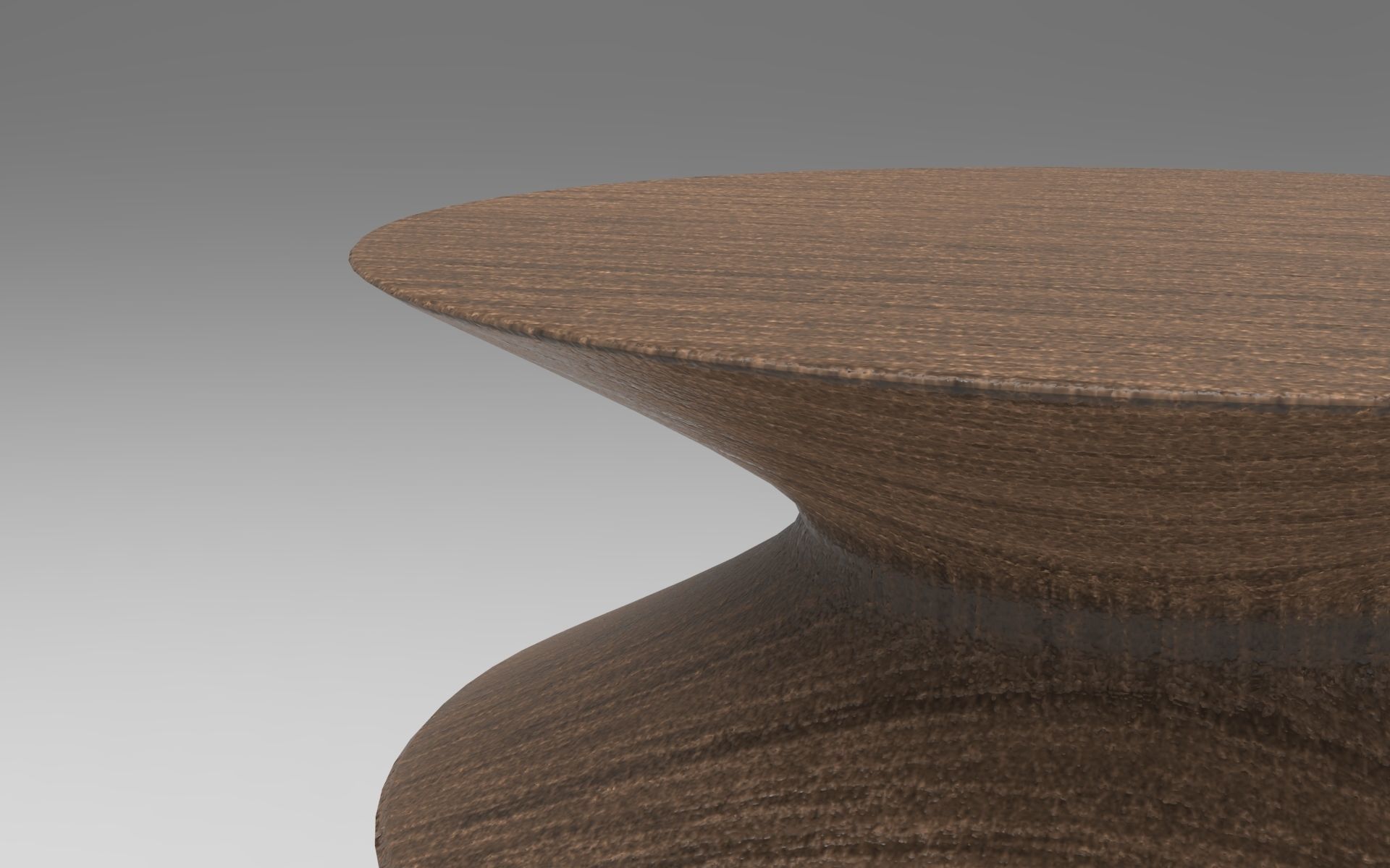 Zigzag Side Table Low-poly 3D model_4