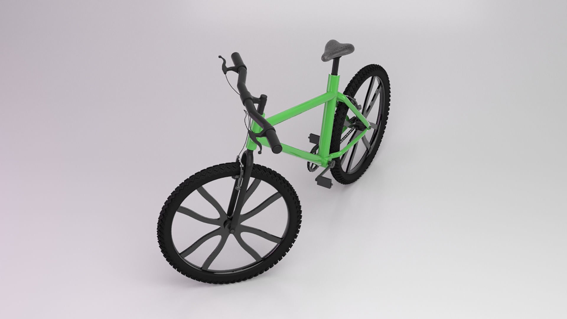 bicycle 3D model mountain bike 3D model_9