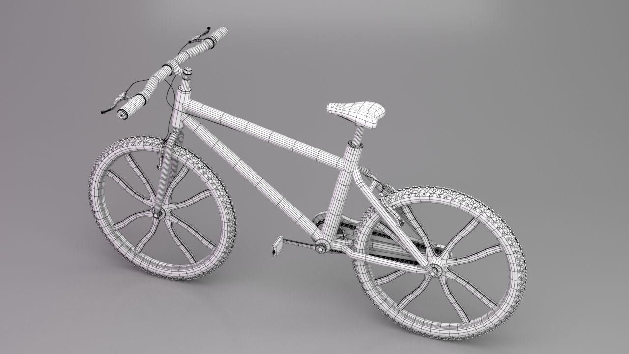 bicycle 3D model mountain bike 3D model_14