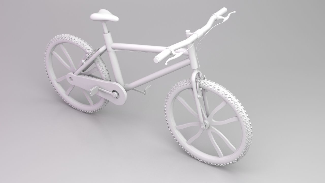 bicycle 3D model mountain bike 3D model_12