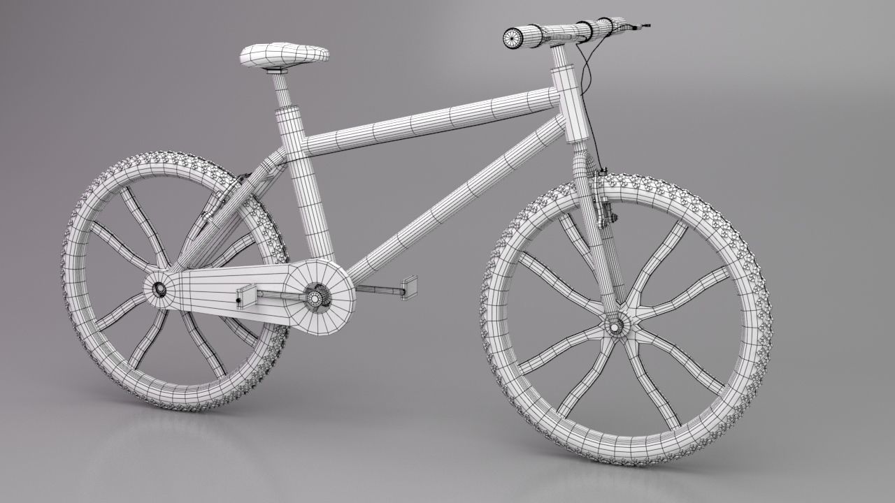 bicycle 3D model mountain bike 3D model_13