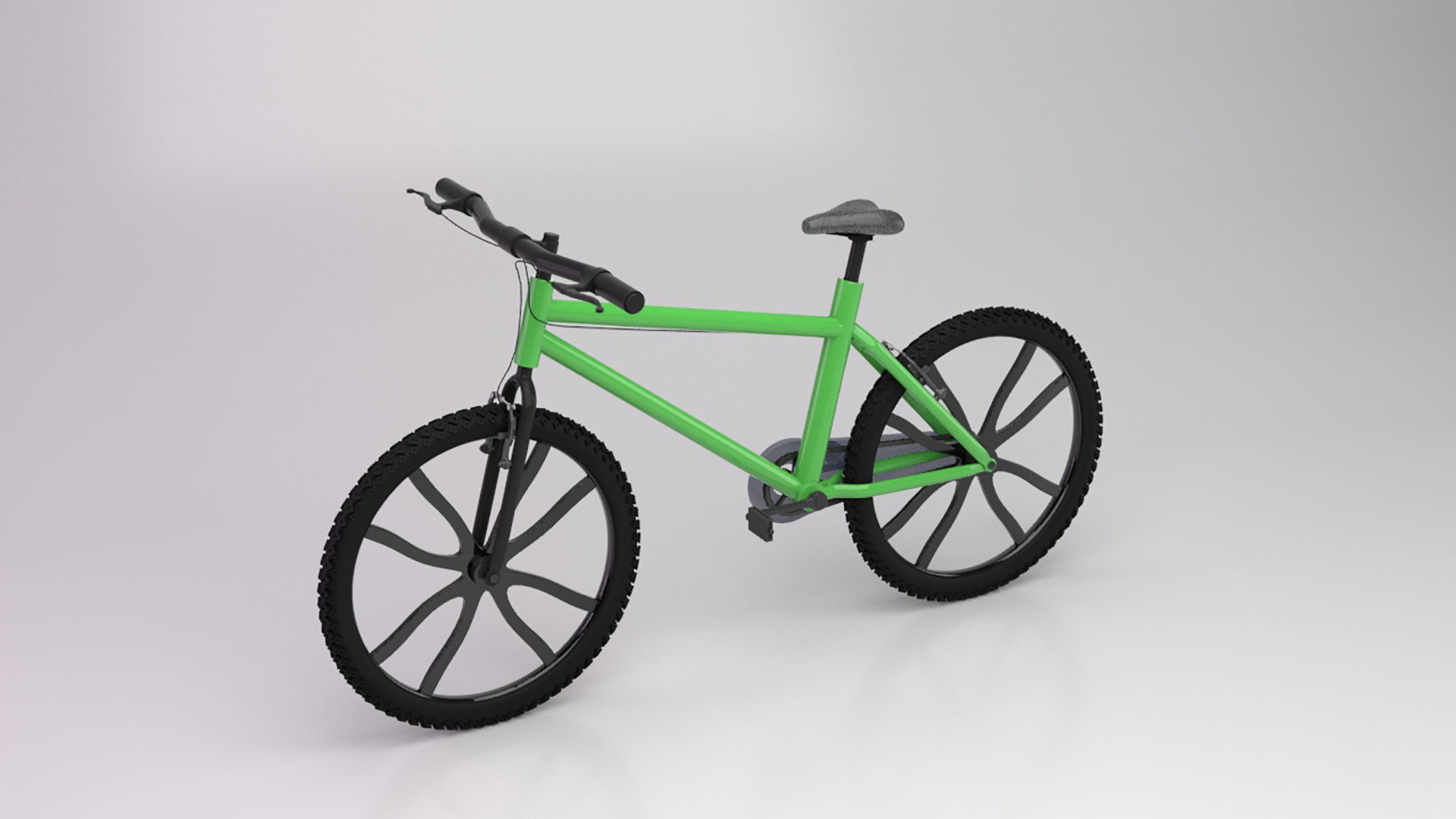bicycle 3D model mountain bike 3D model_2