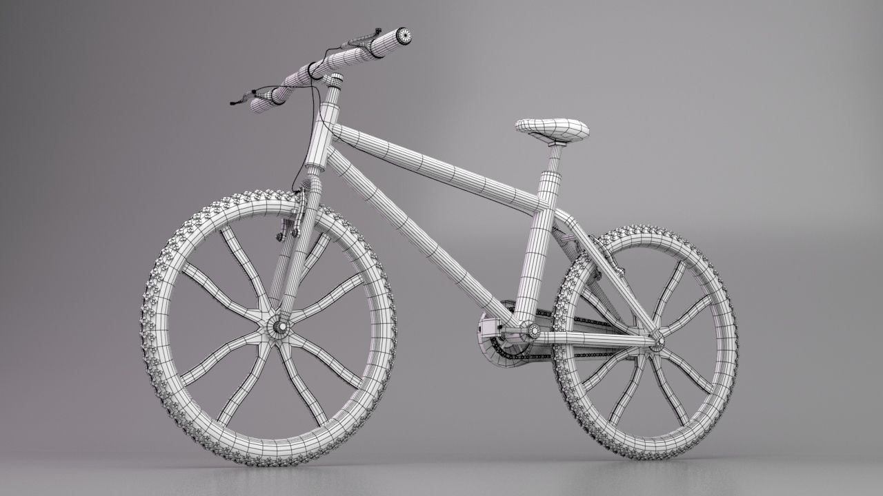 bicycle 3D model mountain bike 3D model_15