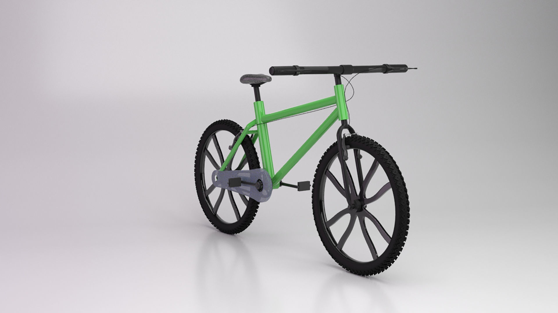bicycle 3D model mountain bike 3D model_1