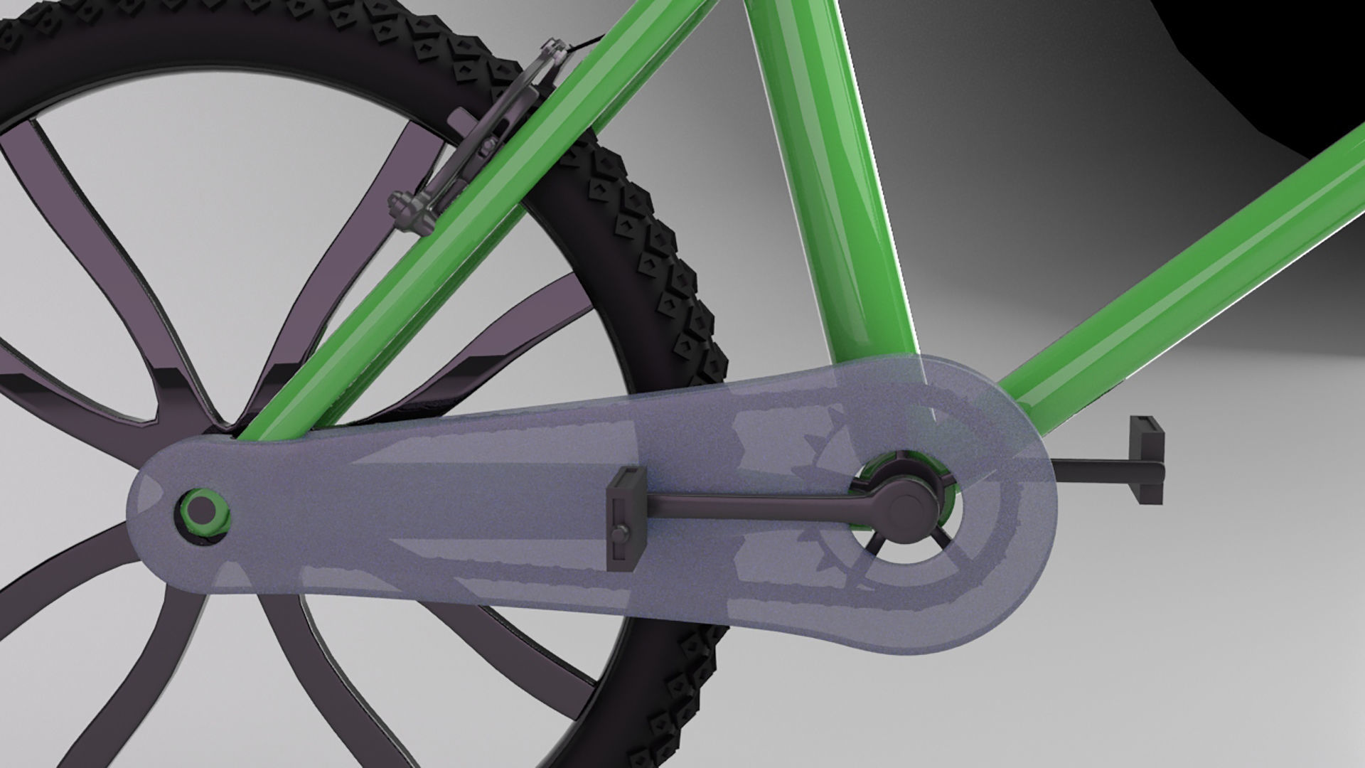 bicycle 3D model mountain bike 3D model_6