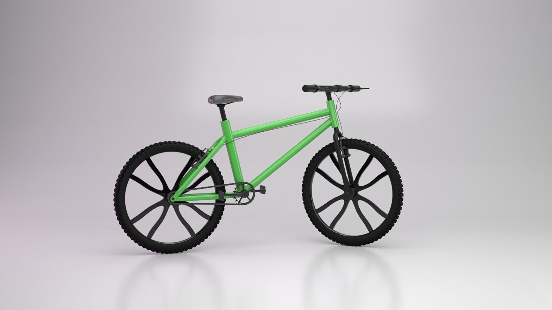 bicycle 3D model mountain bike 3D model_10