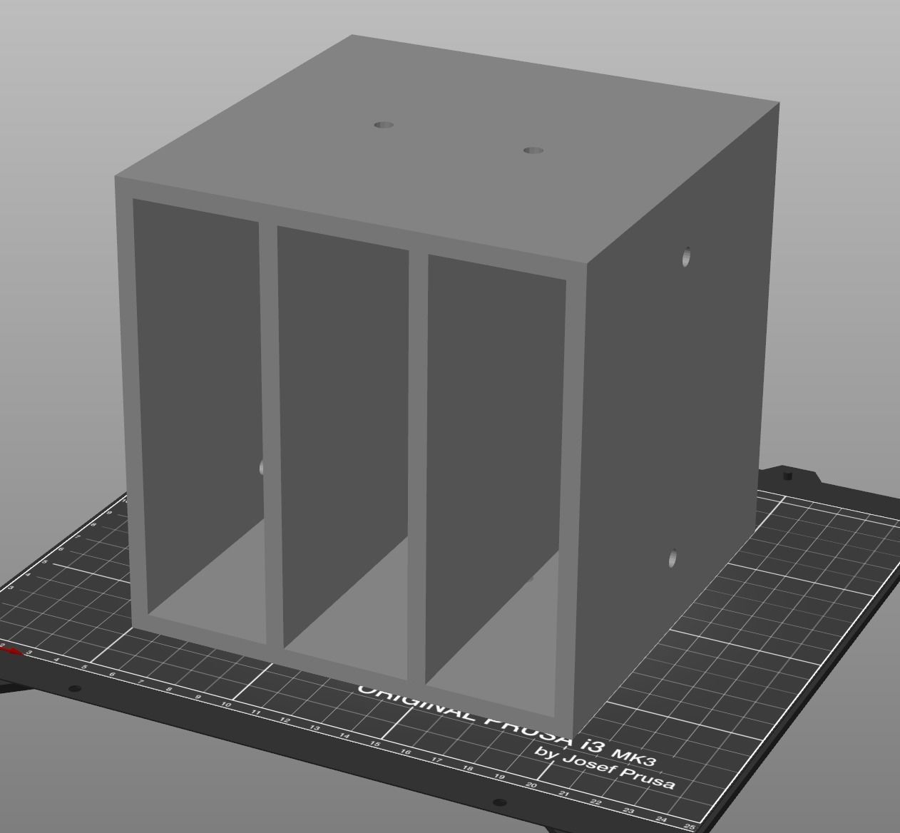 037M 3x Vertical Drawer 3D print model_3