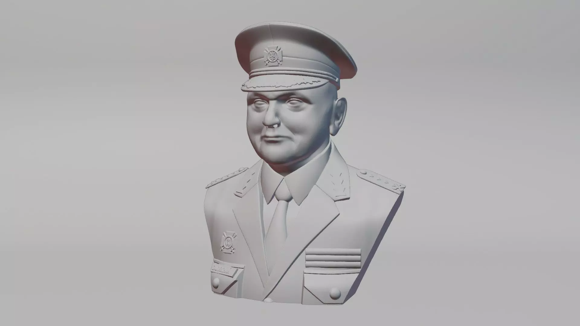Iron General Valerii Zaluzhnyi bust 3D print model_0