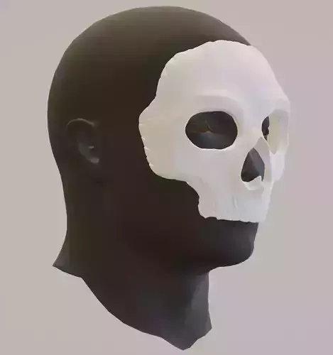 GHOST SIMON RILEY MASK COD  MODERN WARFARE 2 WARZONE 2 3D print model