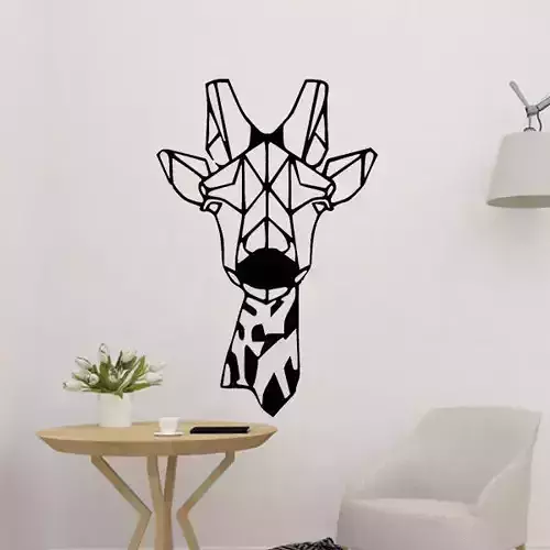 Giraffe Wall Decoration 3D print model