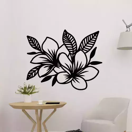 Flower 2D Decoration  3D print model