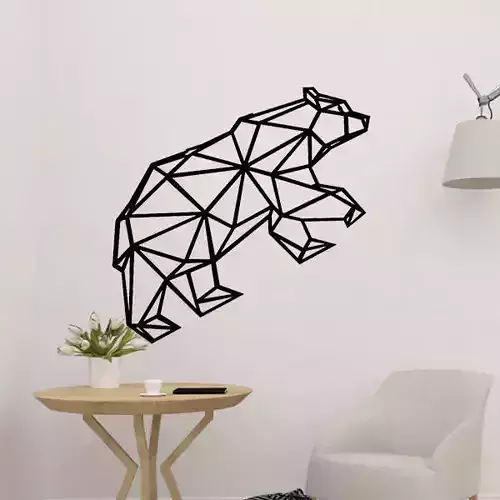 Geometric Bear Decor