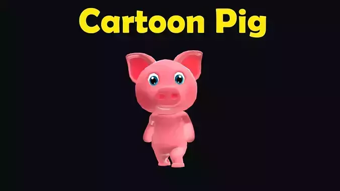 Cartoon Pig Animated