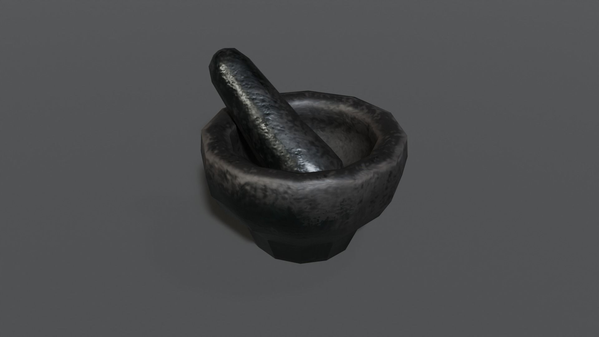 Medieval props game assets Low-poly 3D model_4